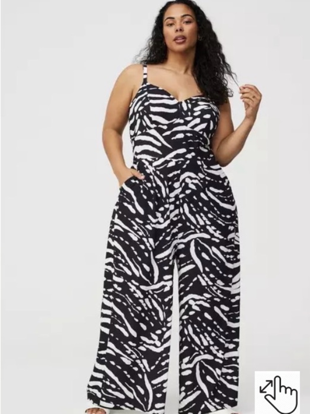 NWT Torrid Studio Crepe Wide-Leg Jumpsuit